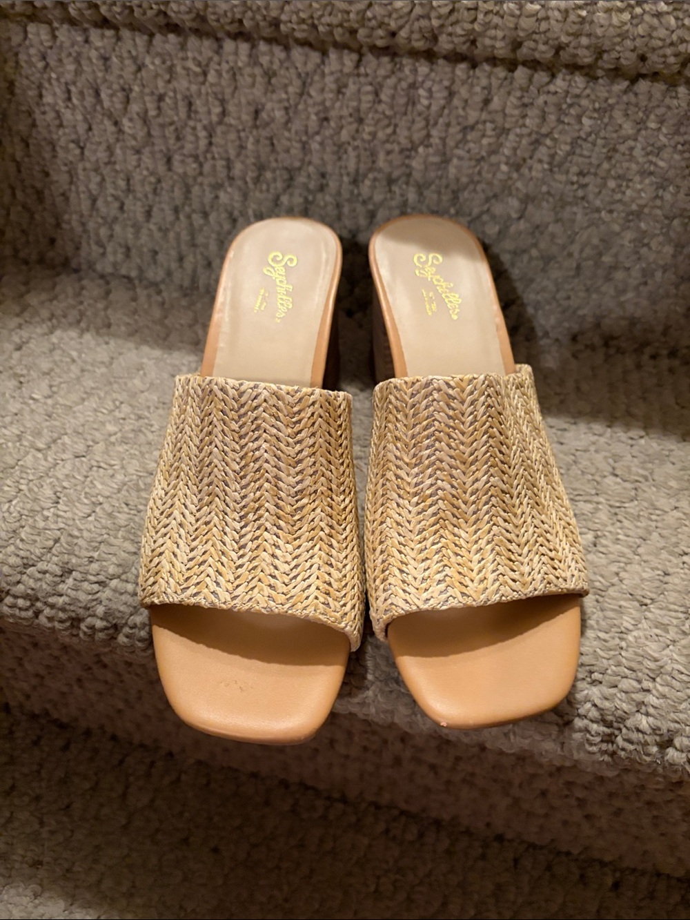 Seychelles Natural Woven Slide Mules